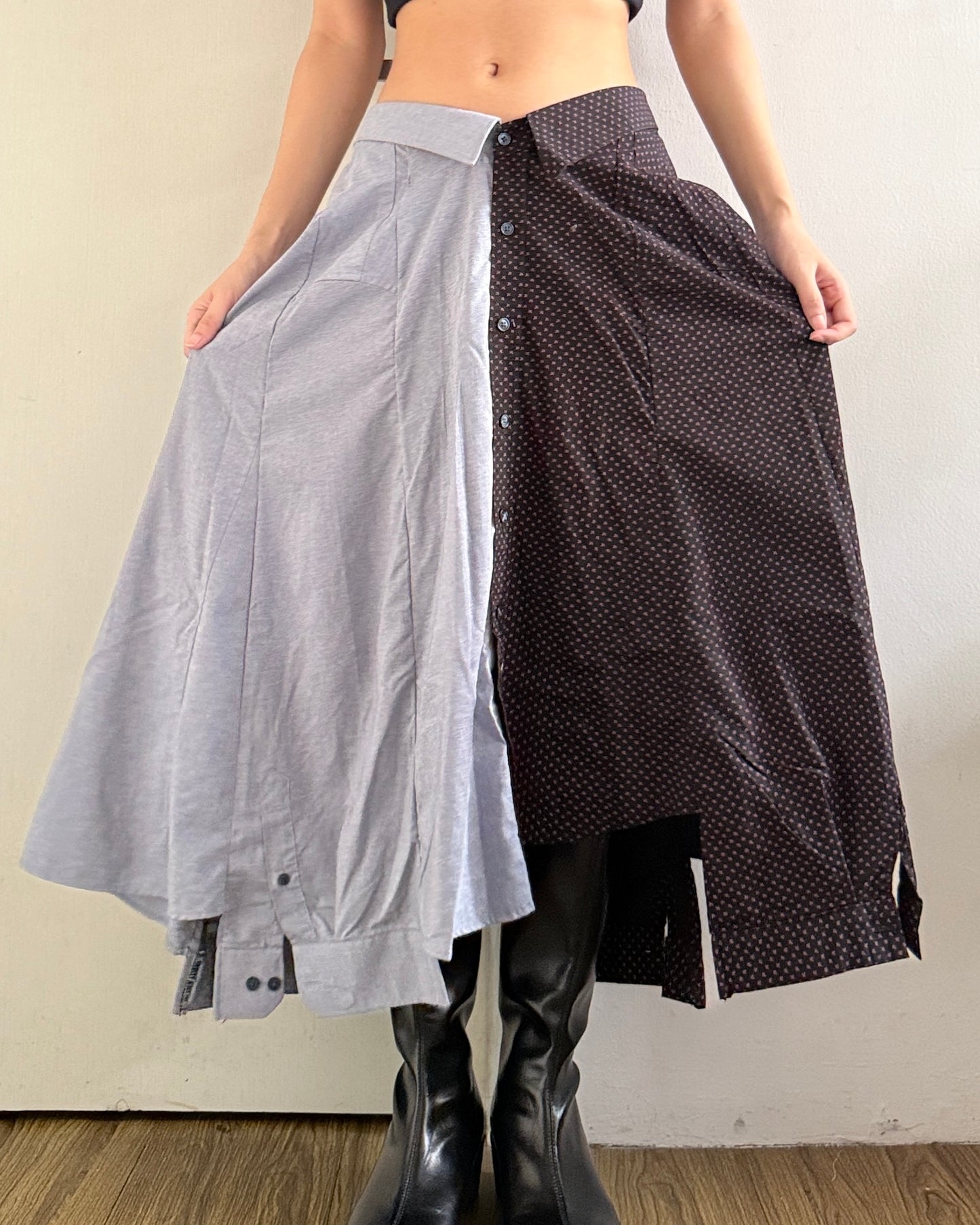 Button-up Maxi Skirt 071