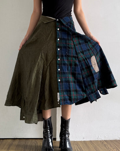 Button-up Skirt 054