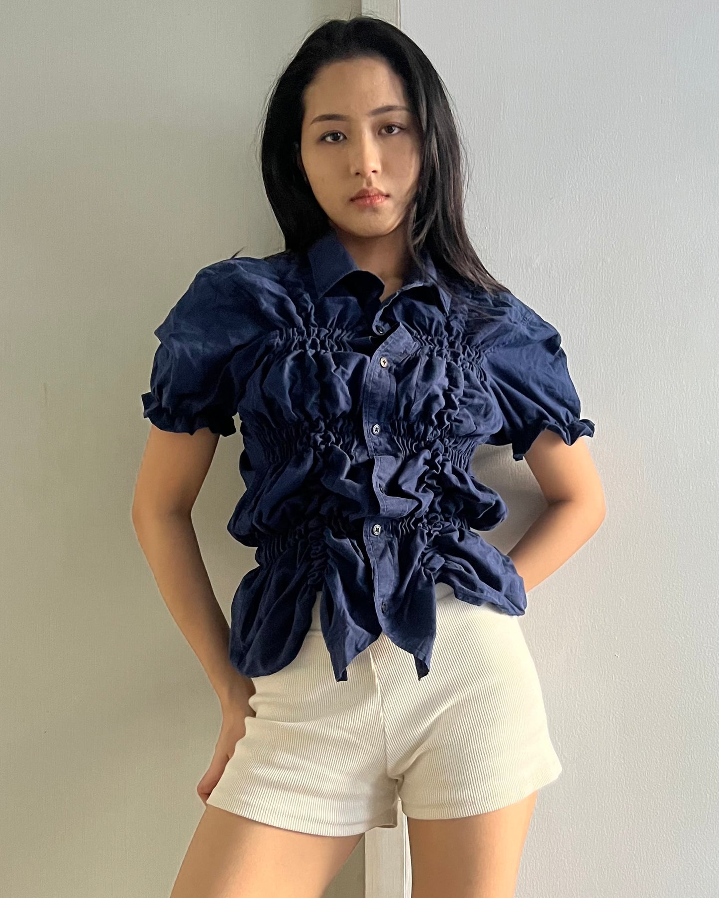 Ruched Shirt 004