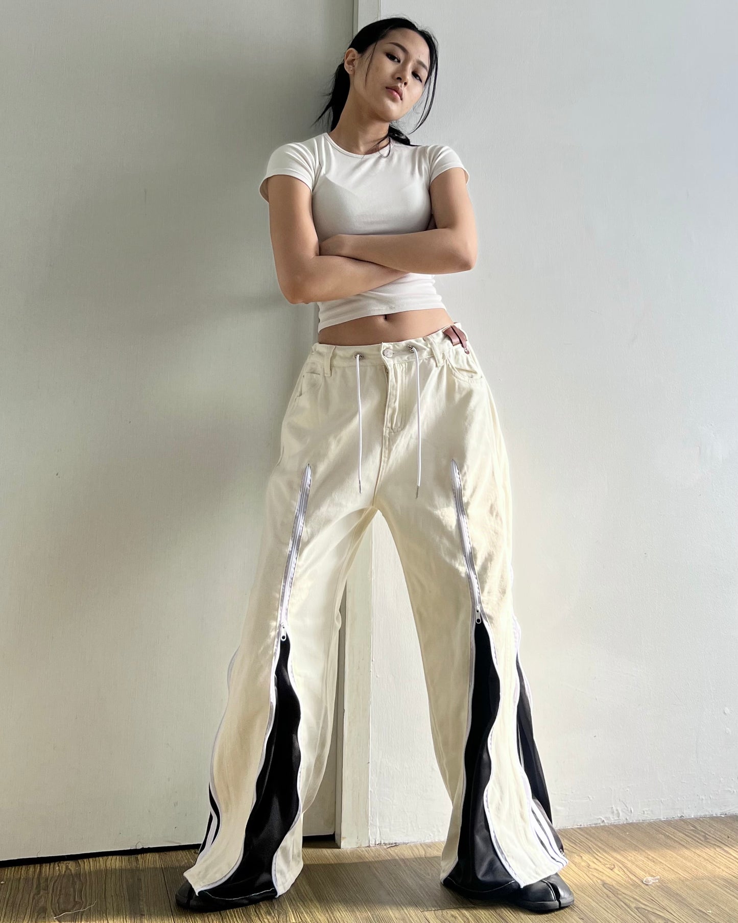 [BIG SIZE] Zipper Pants 0177