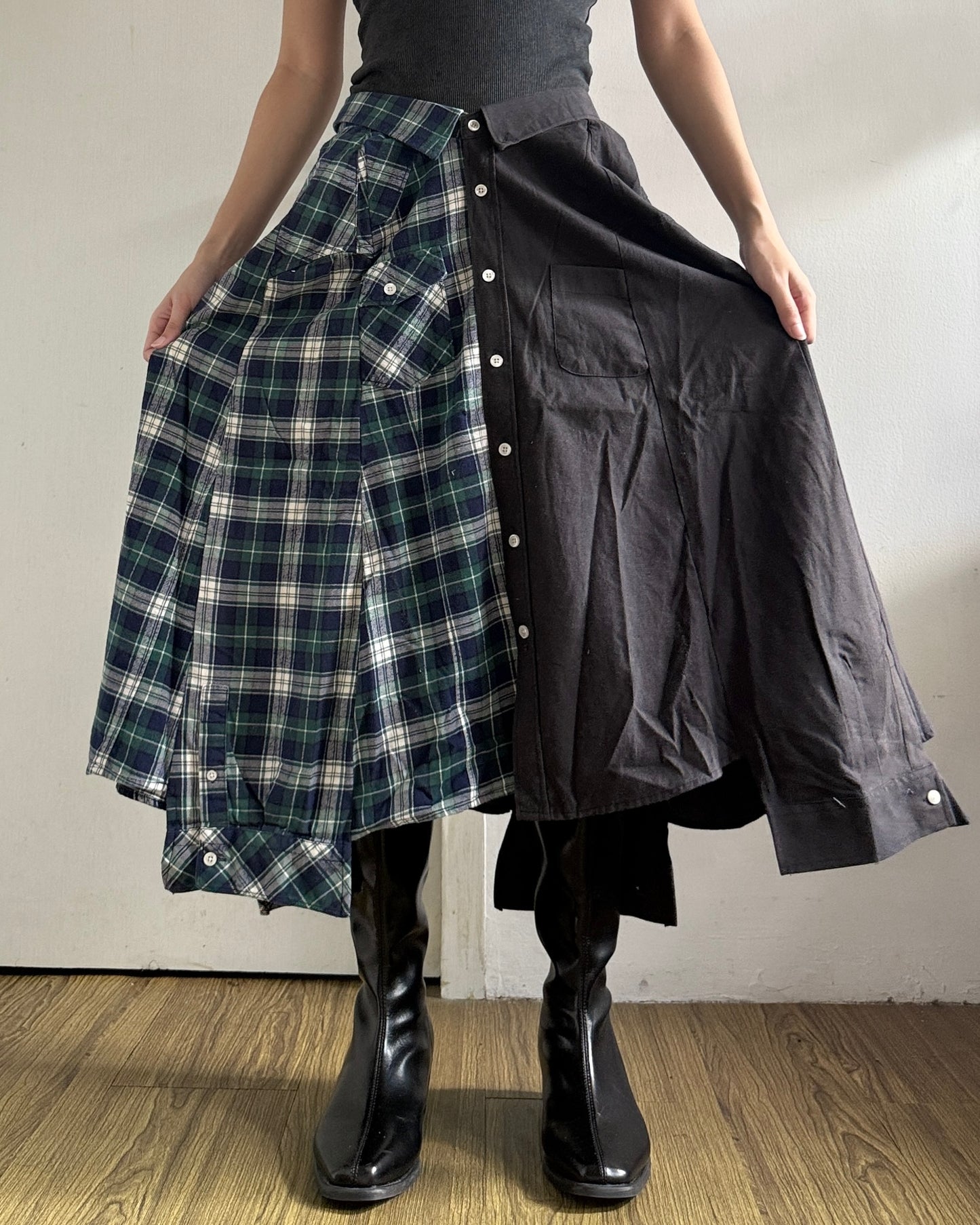 Button-up Maxi Skirt 085