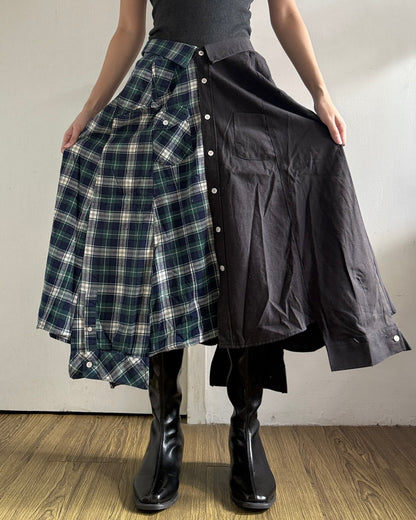 Button-up Maxi Skirt 085