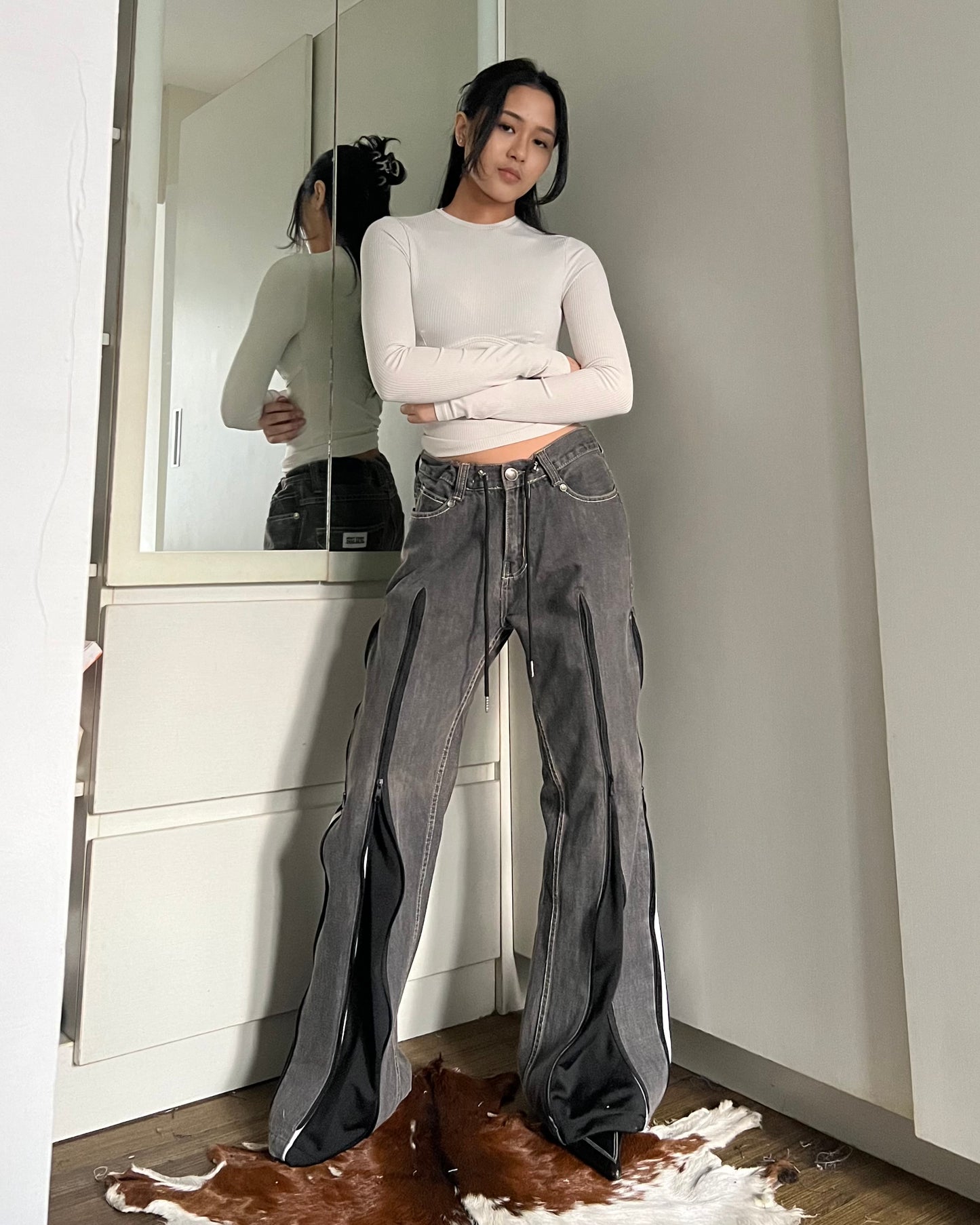 Zipper Pants 068