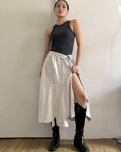 Button-up Maxi Skirt 076