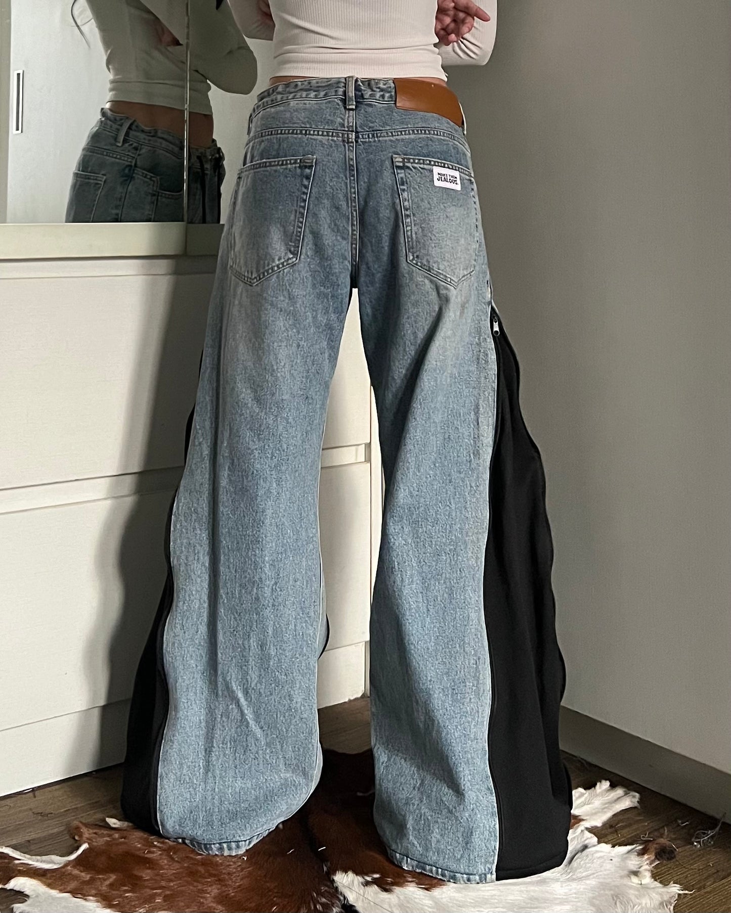 [BIG SIZE] Zipper Pants 069