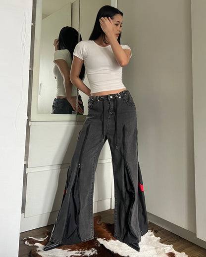 [BIG SIZE] Zipper Pants 057
