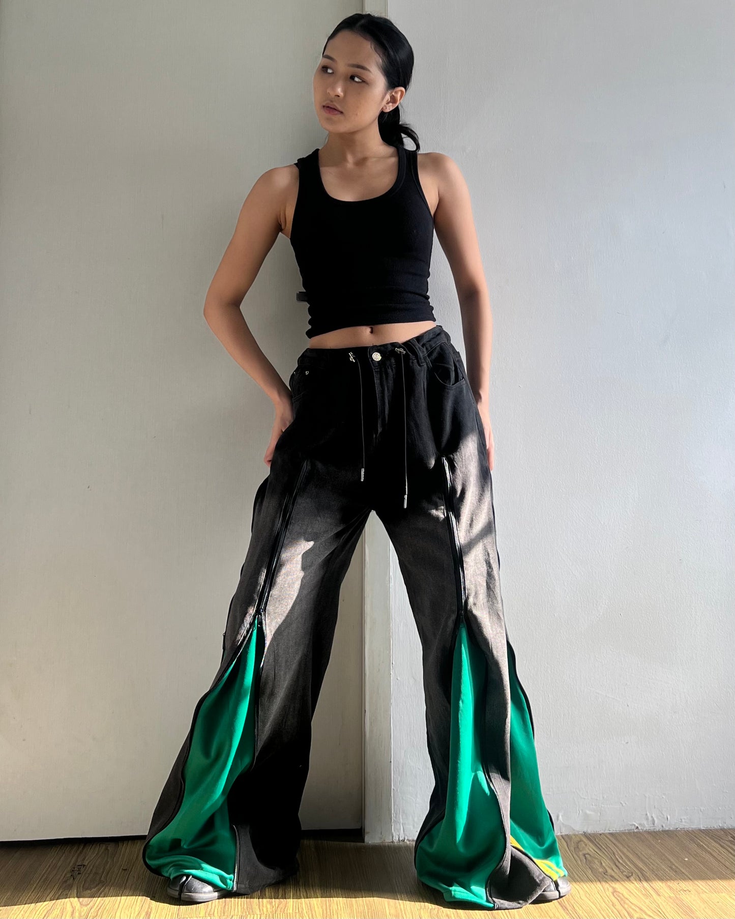 [BIG SIZE] Zipper Pants 0200