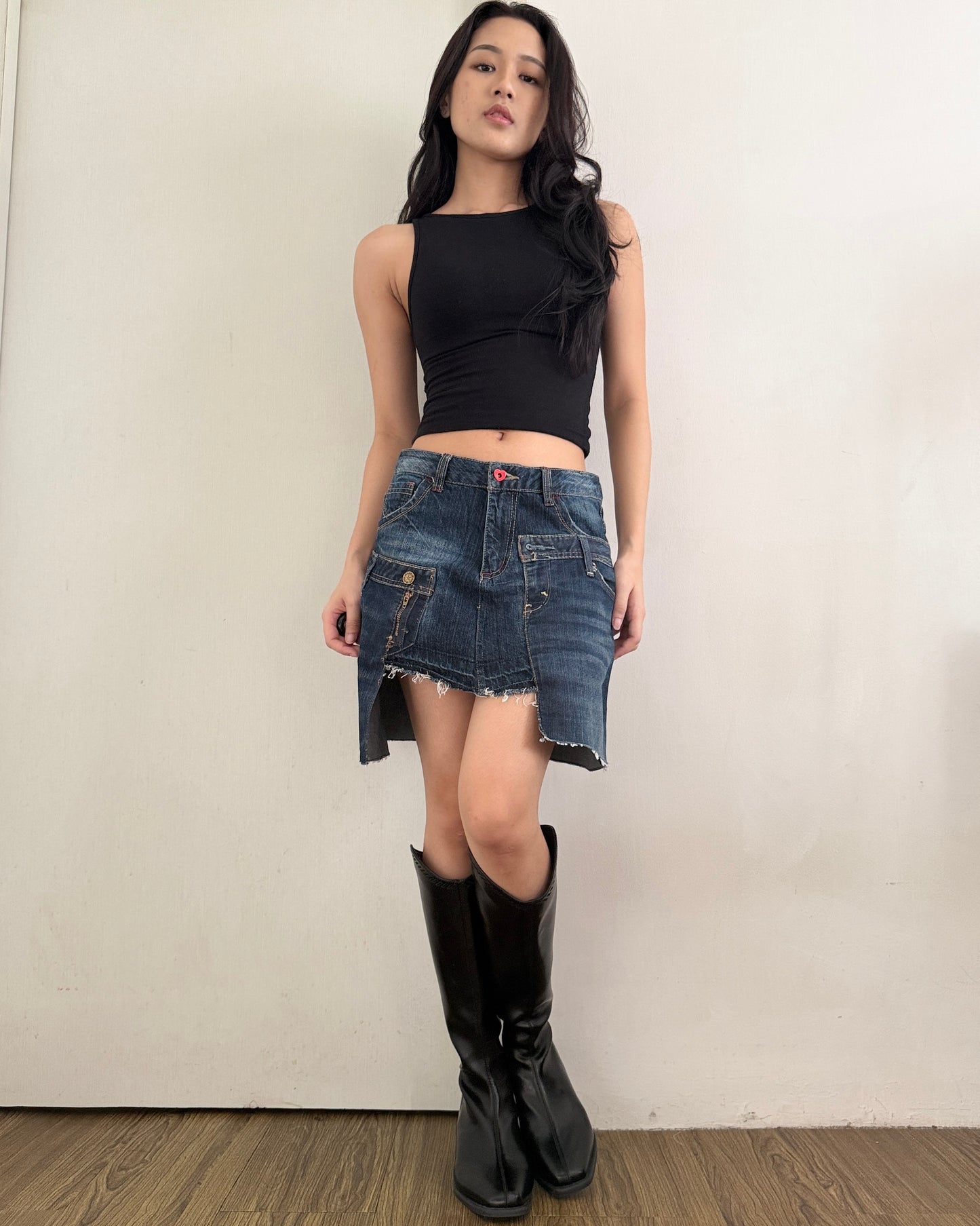 Doubled Mini Skirt 003