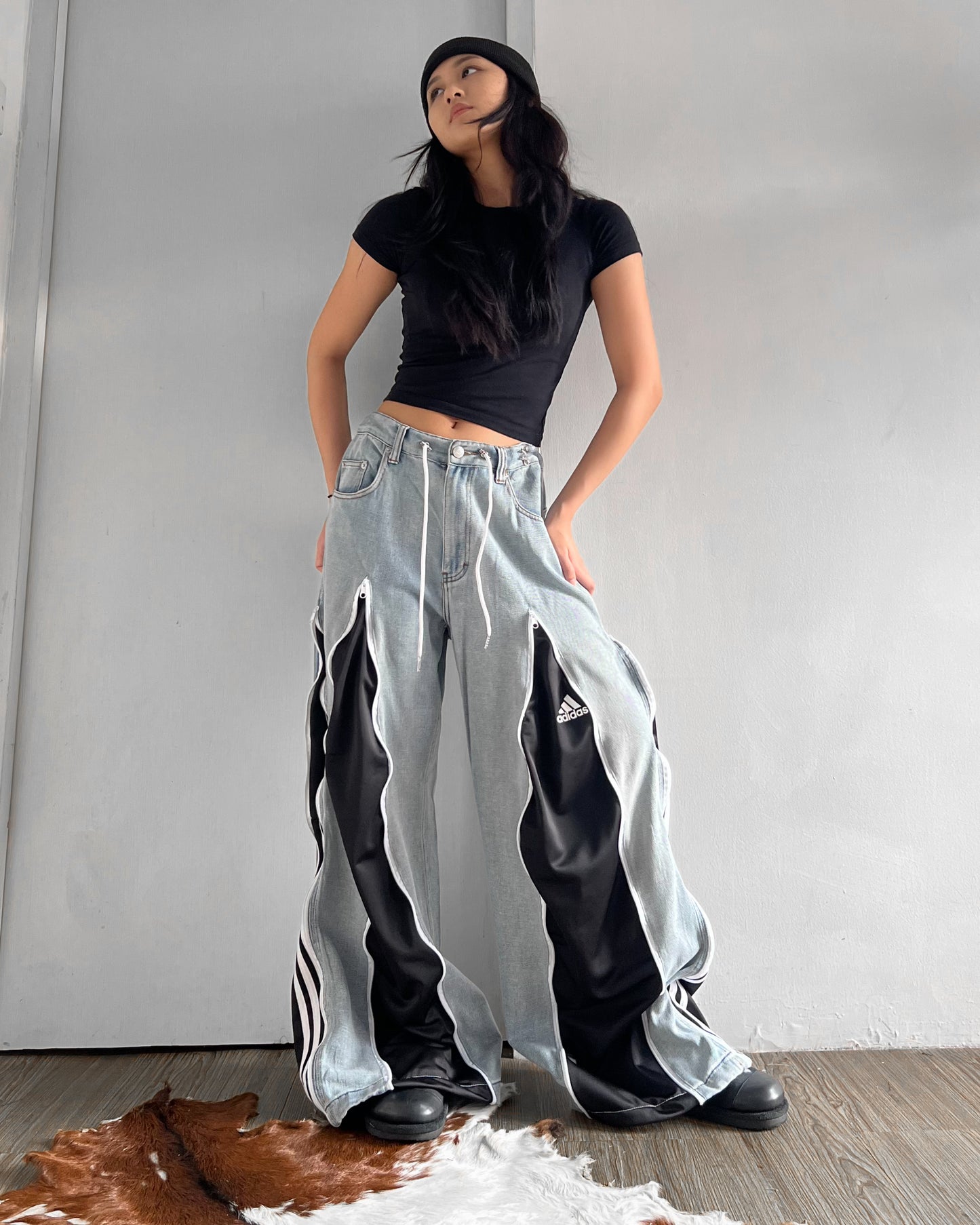 [BIG SIZE] Zipper Pants 0138