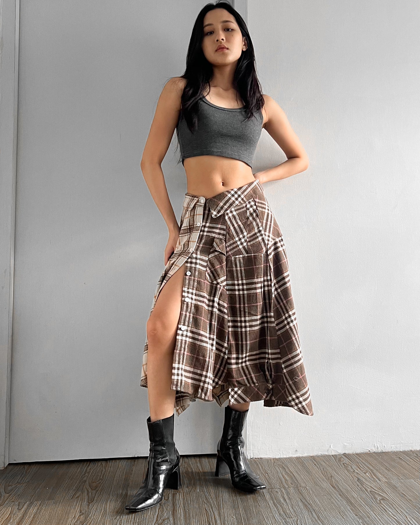 Button-Up Maxi Skirt 035