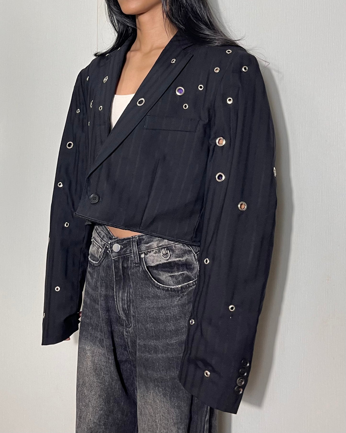 Eyelet Blazer 013