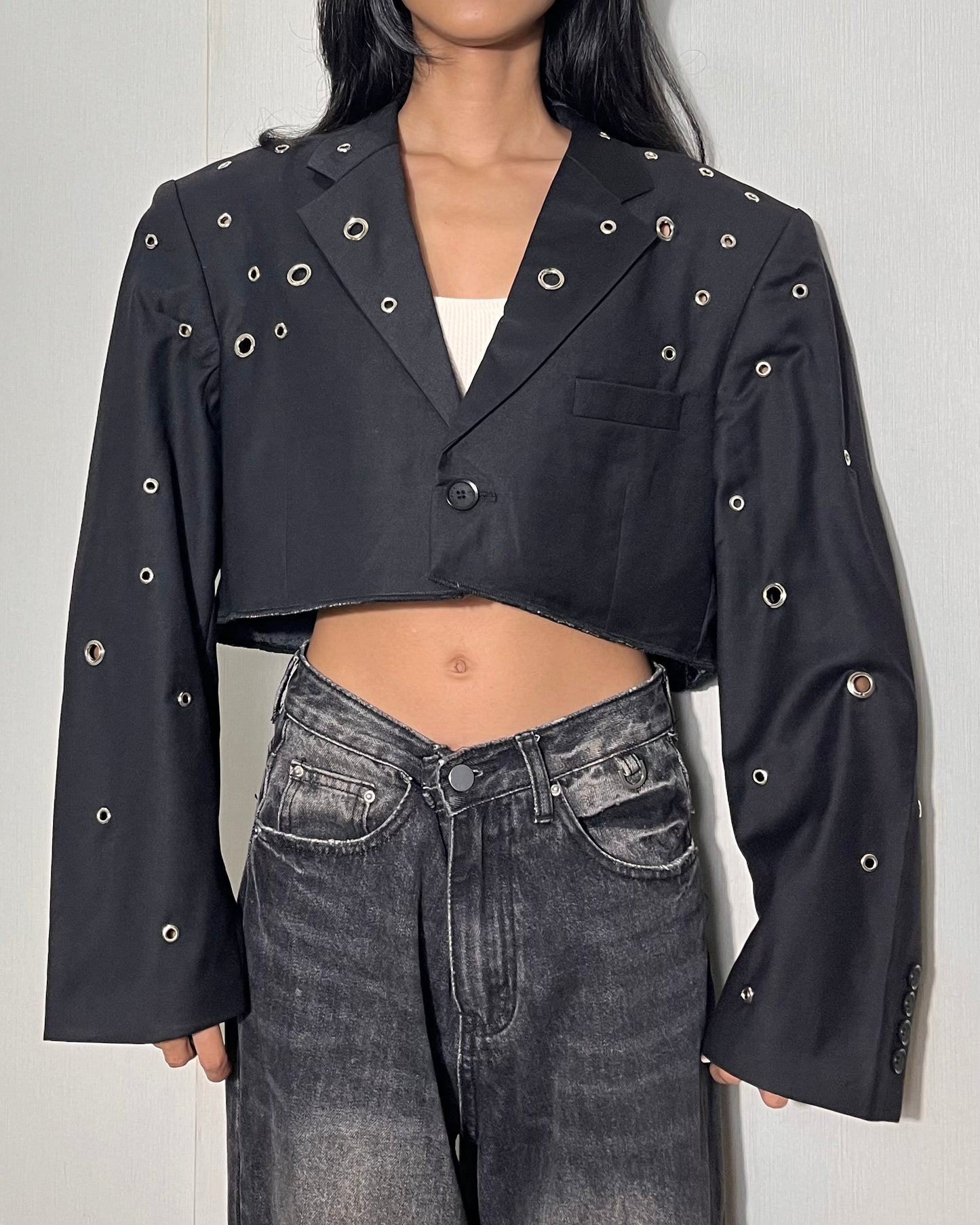 Eyelet Blazer 009