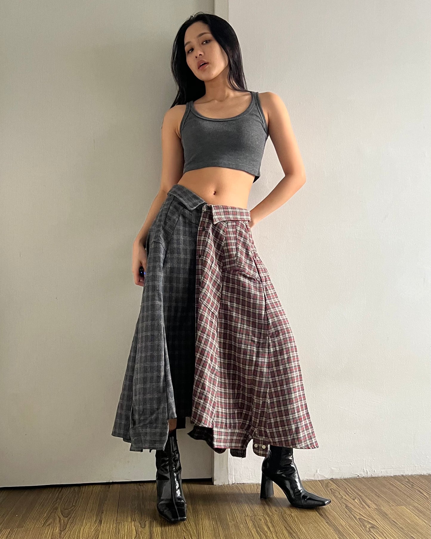 Button-up Maxi Skirt 037