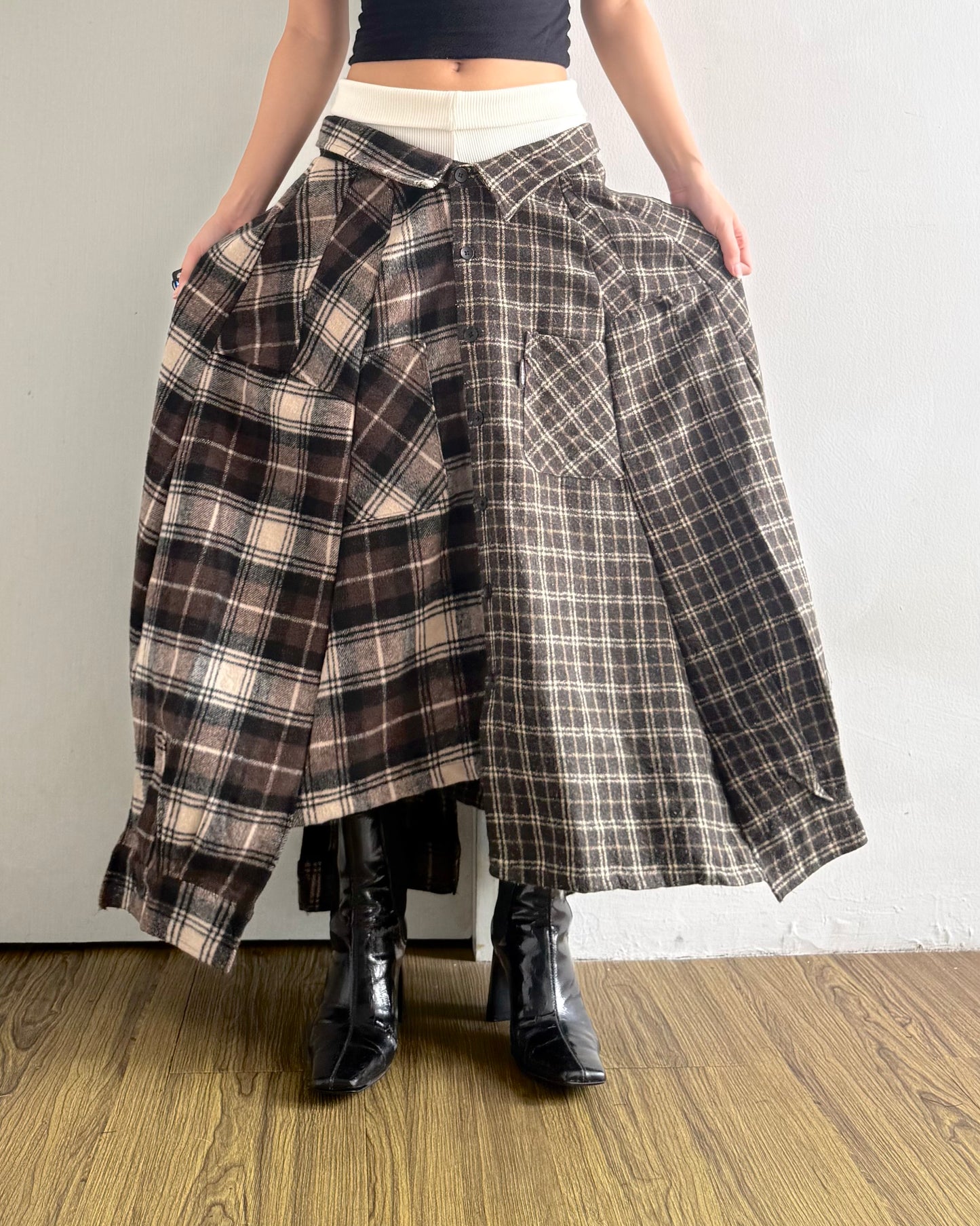 Button-up Maxi Skirt 043