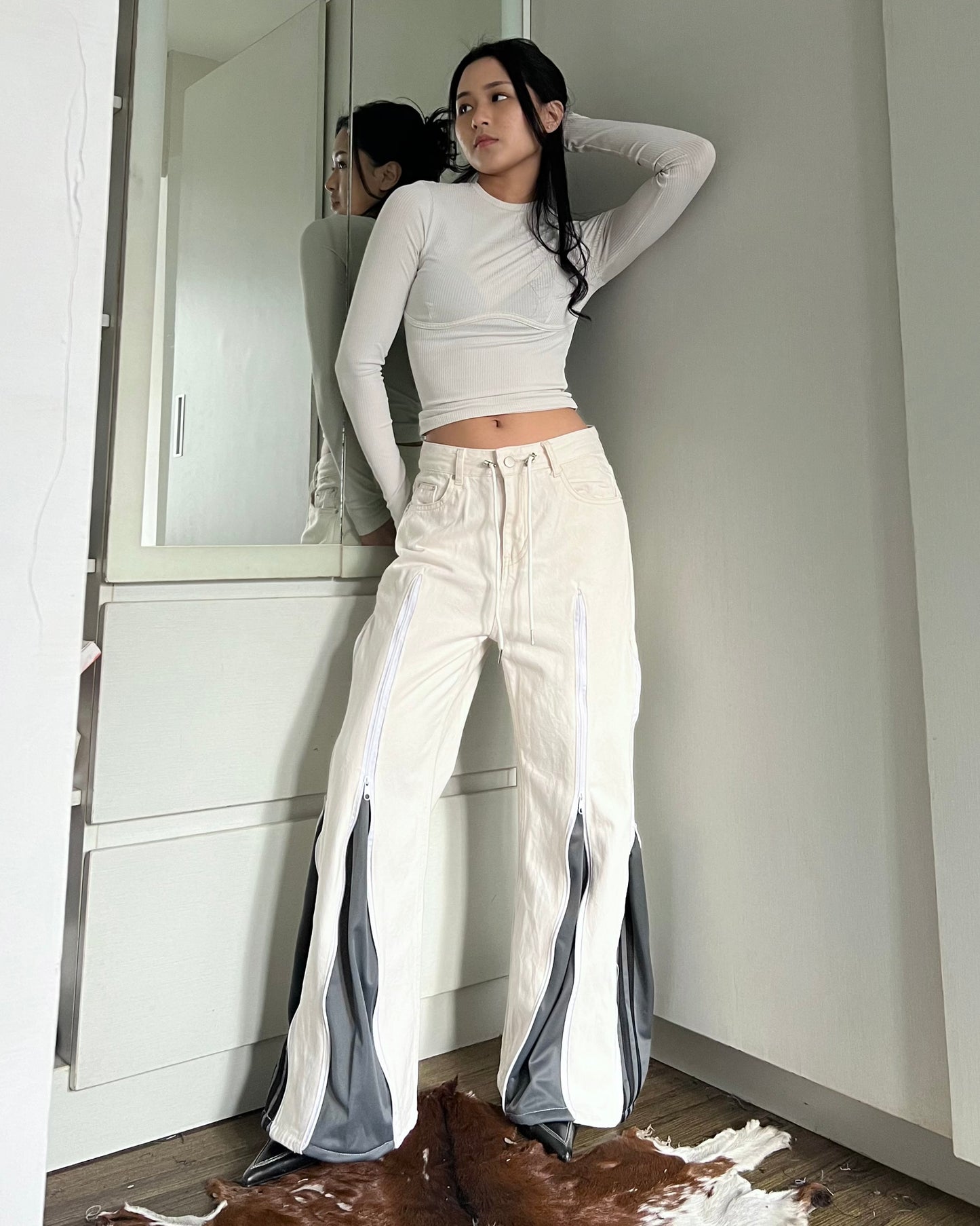 Zipper Pants 075