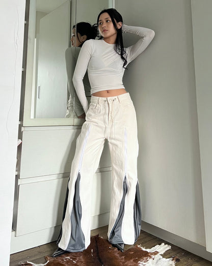 Zipper Pants 075