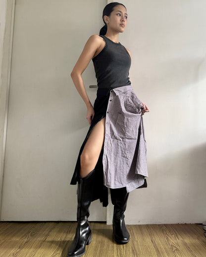 Button-up Maxi Skirt 079