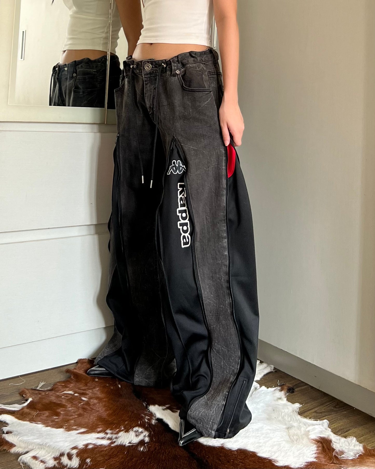 [BIG SIZE] Zipper Pants 045