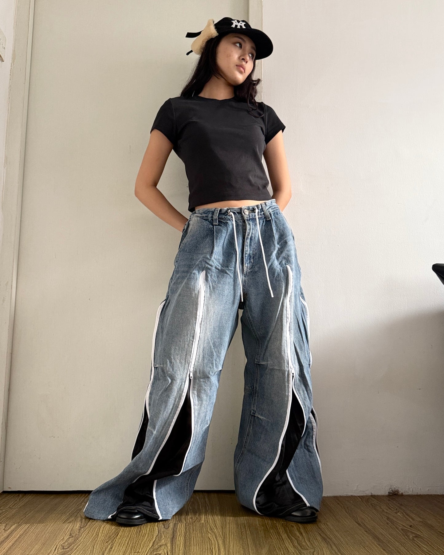 [BIG SIZE] Zipper Pants 0295