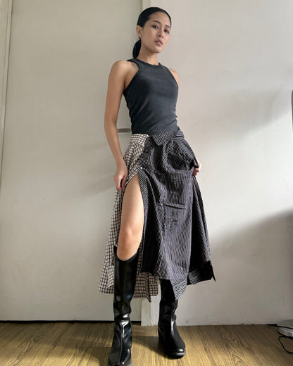 Button-up Maxi Skirt 081