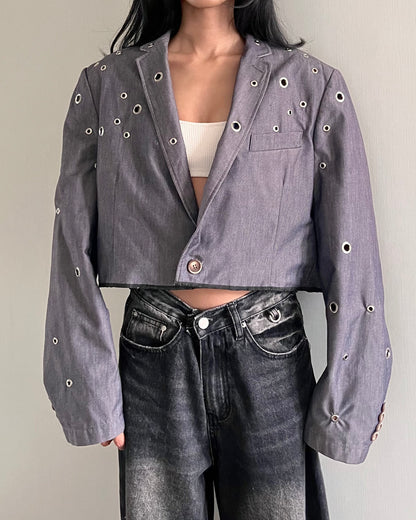 Eyelet Blazer 005