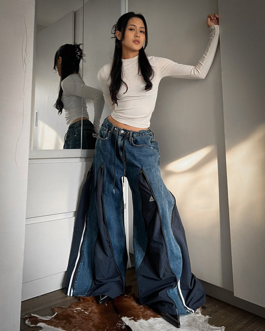 [BIG SIZE] Zipper Pants 081