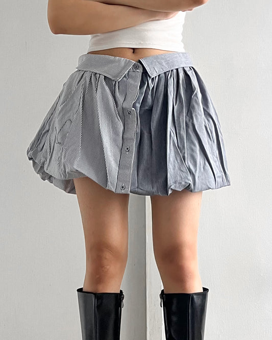 Button-up Balloon Skirt 004