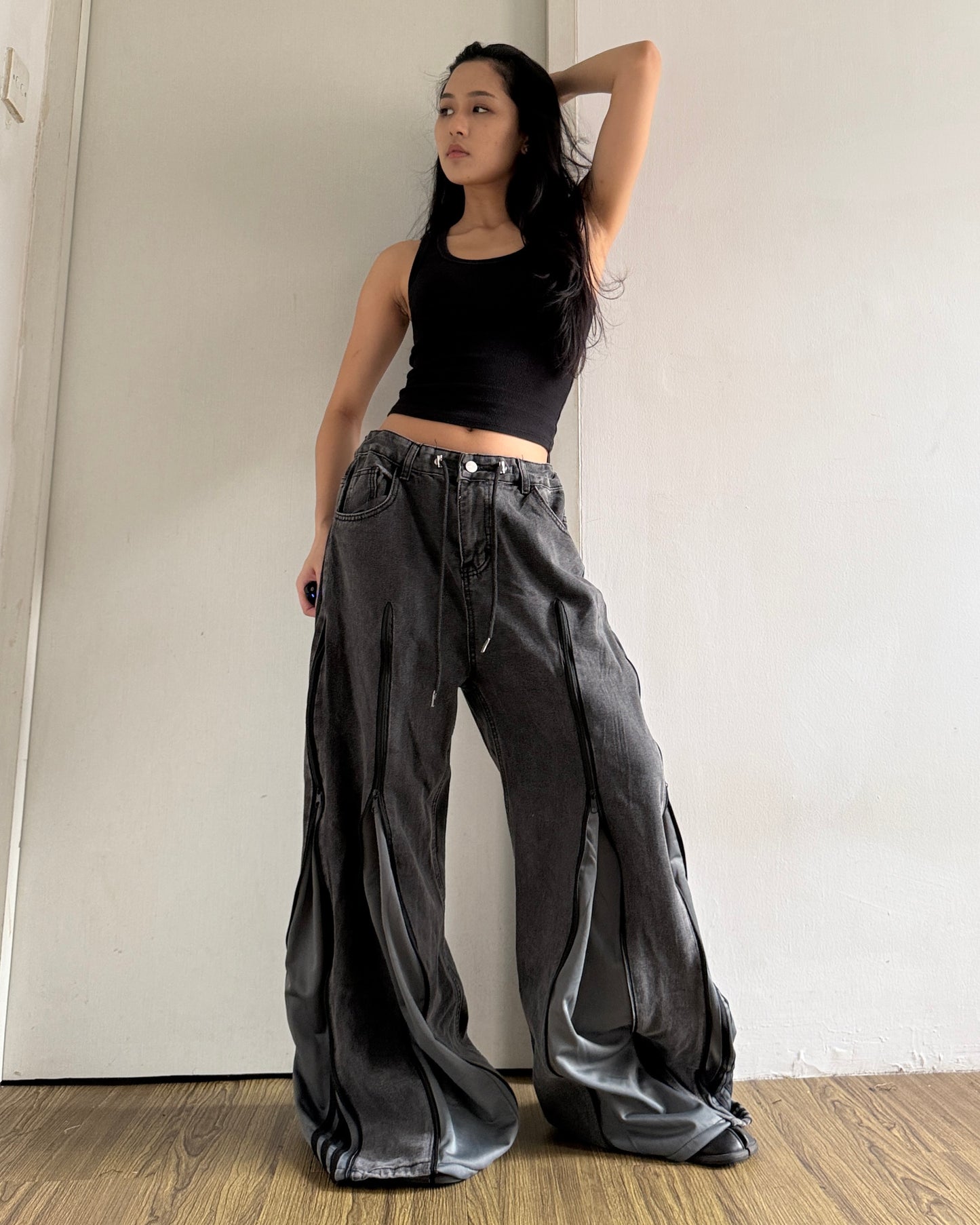 [BIG SIZE] Zipper Pants 0258