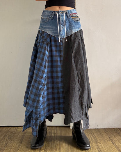 Flannel Maxi Skirt 016