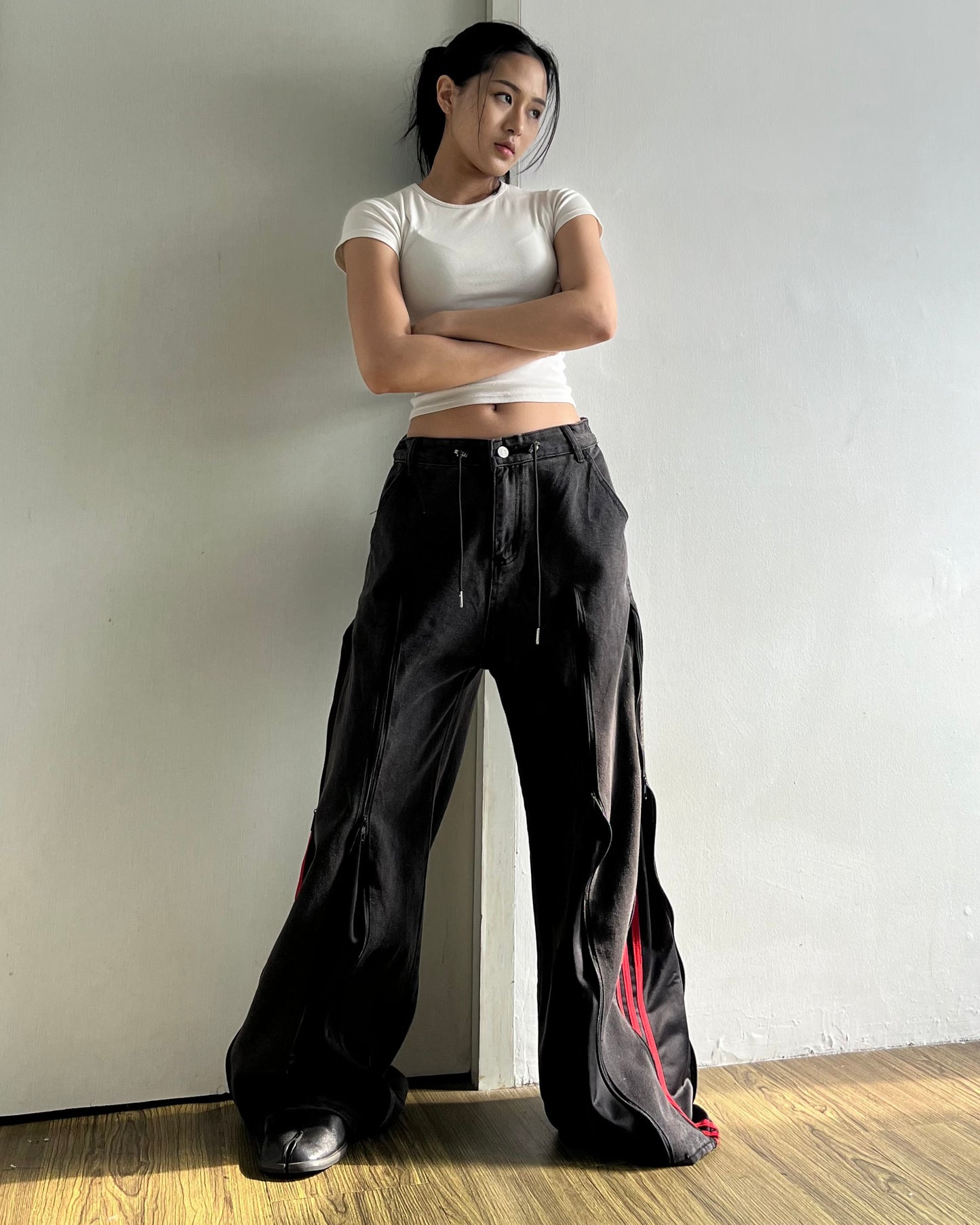 [BIG SIZE] Zipper Pants 0181