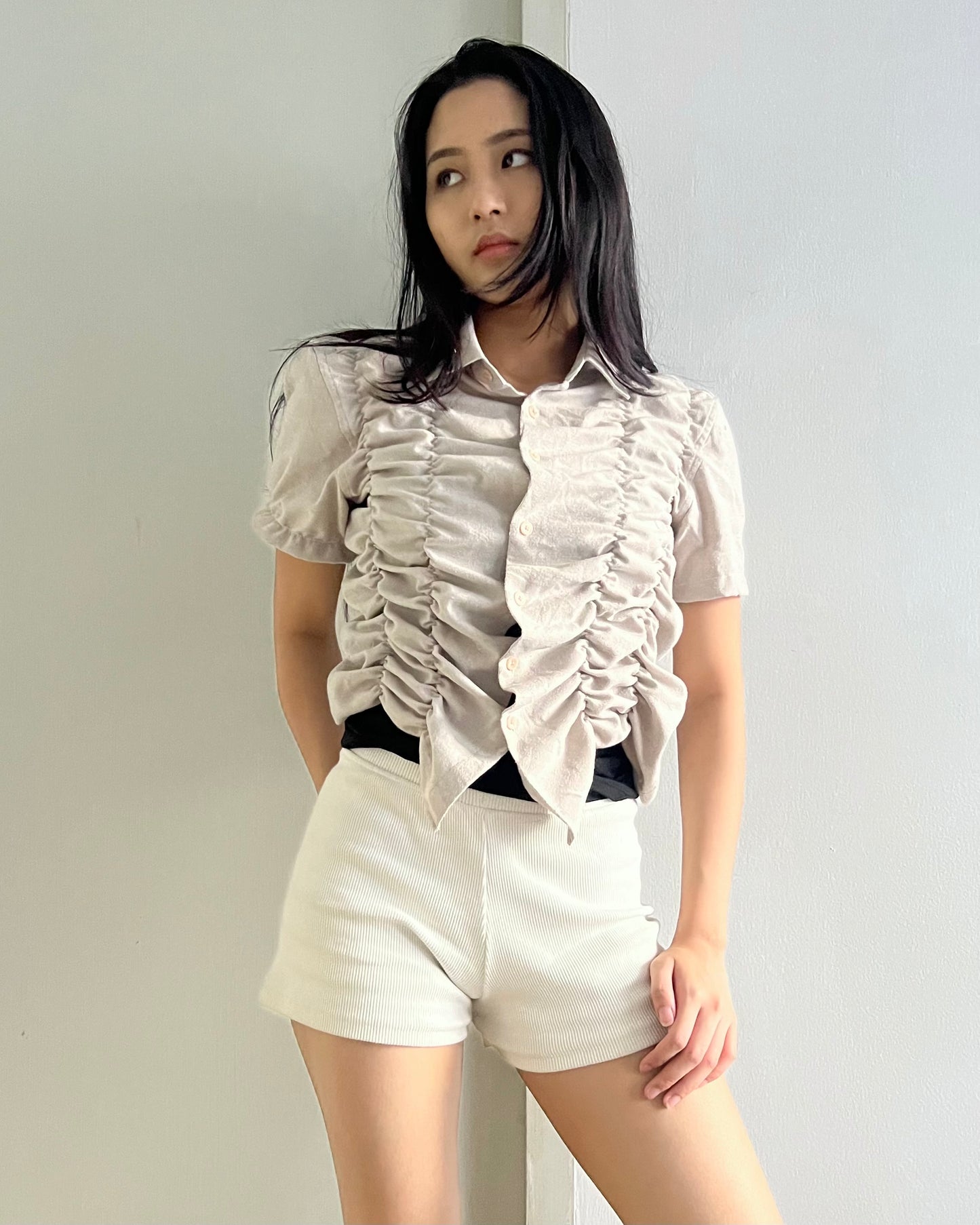 Ruched Shirt 011