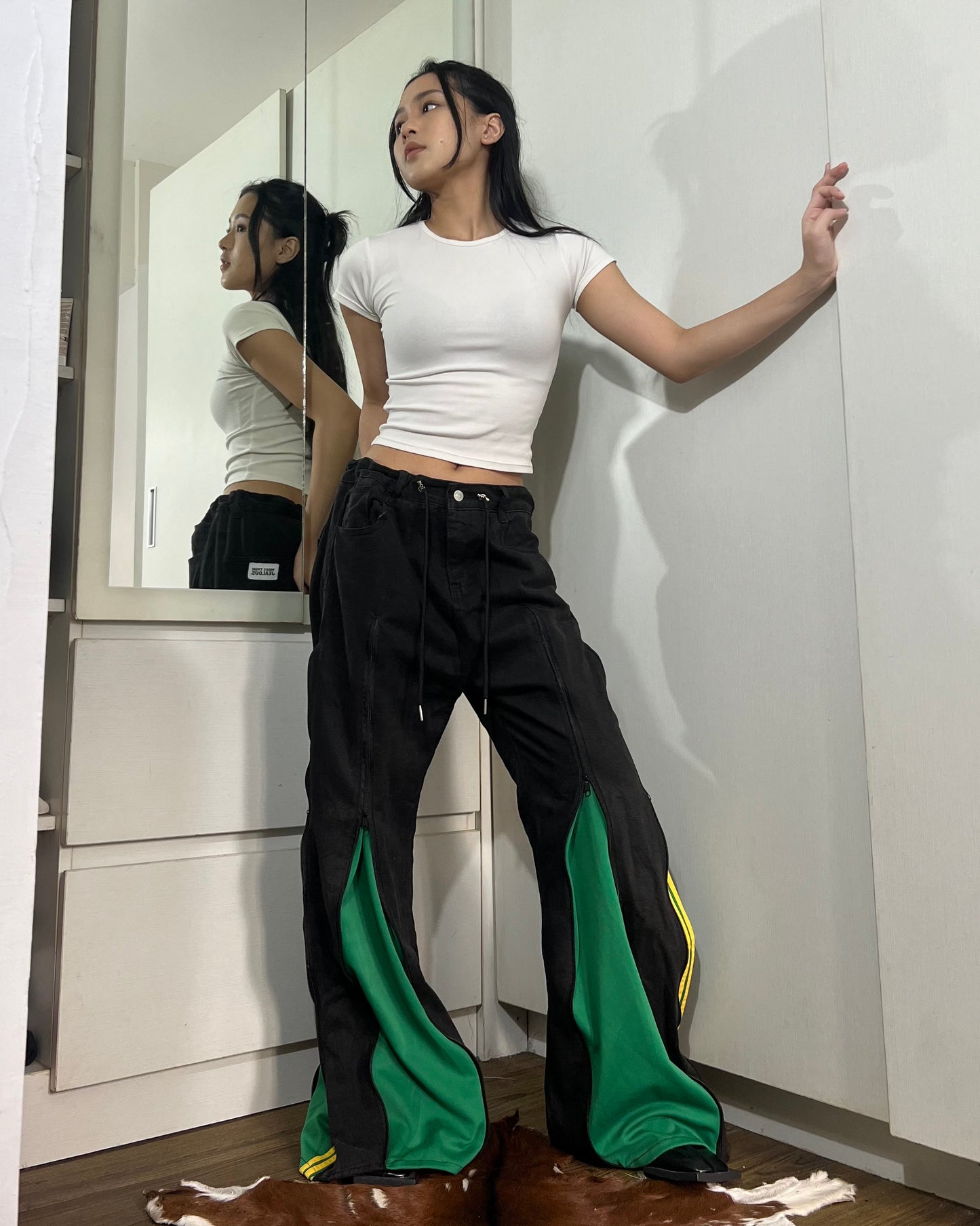 [BIG SIZE] Zipper Pants 0106