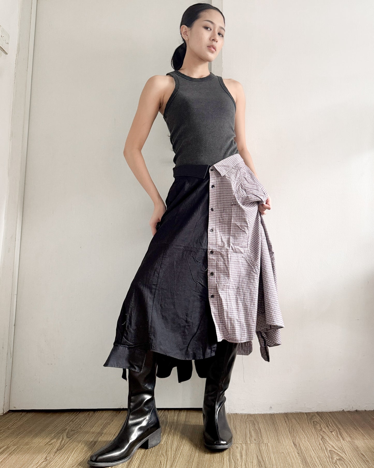 Button-up Maxi Skirt 079
