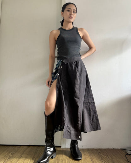Button-up Maxi Skirt 085