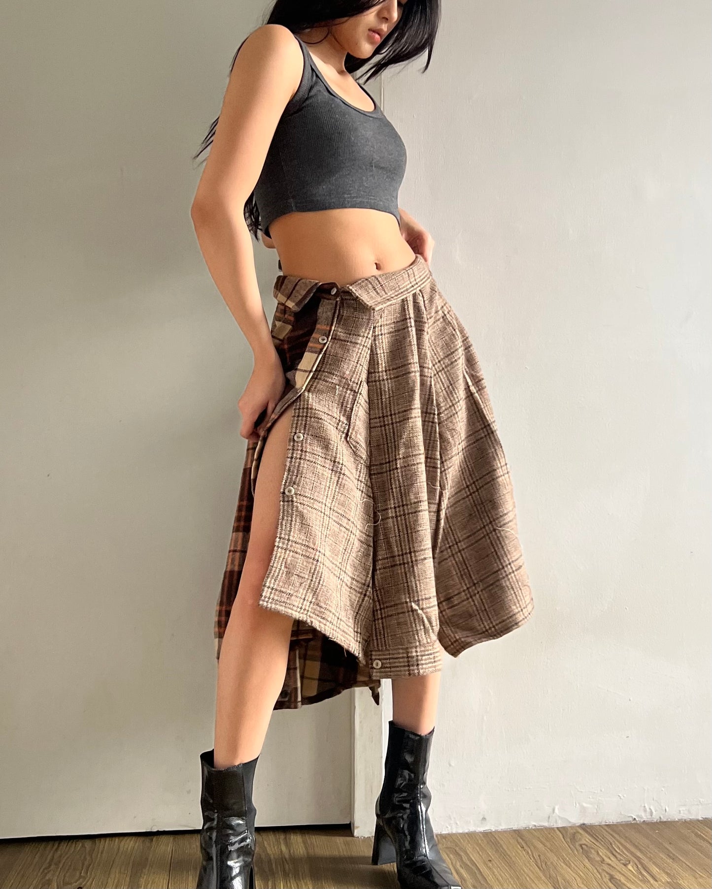 Button-up Maxi Skirt 038