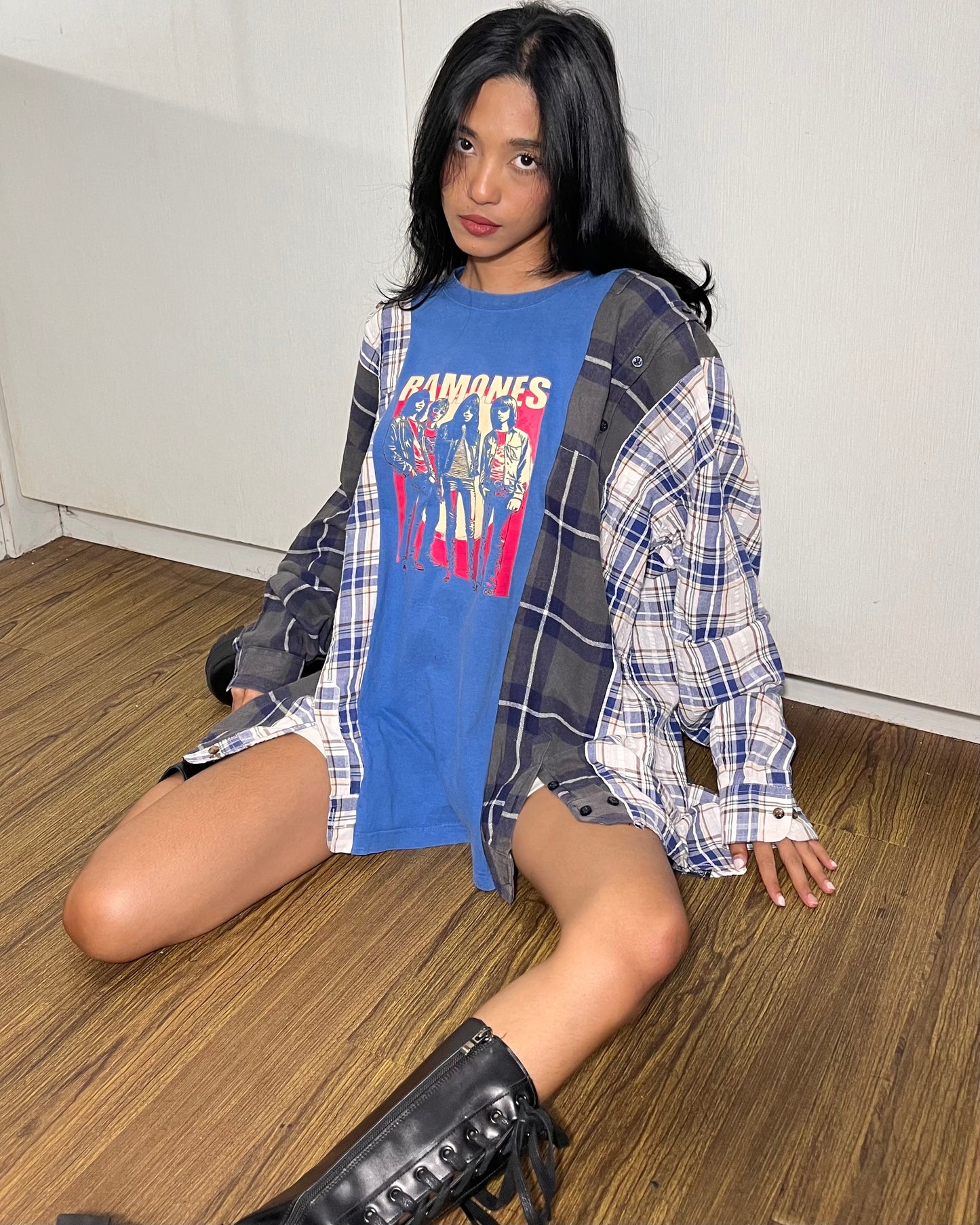 Deconstructed Flannel Shirt 002