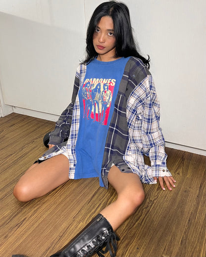 Deconstructed Flannel Shirt 002