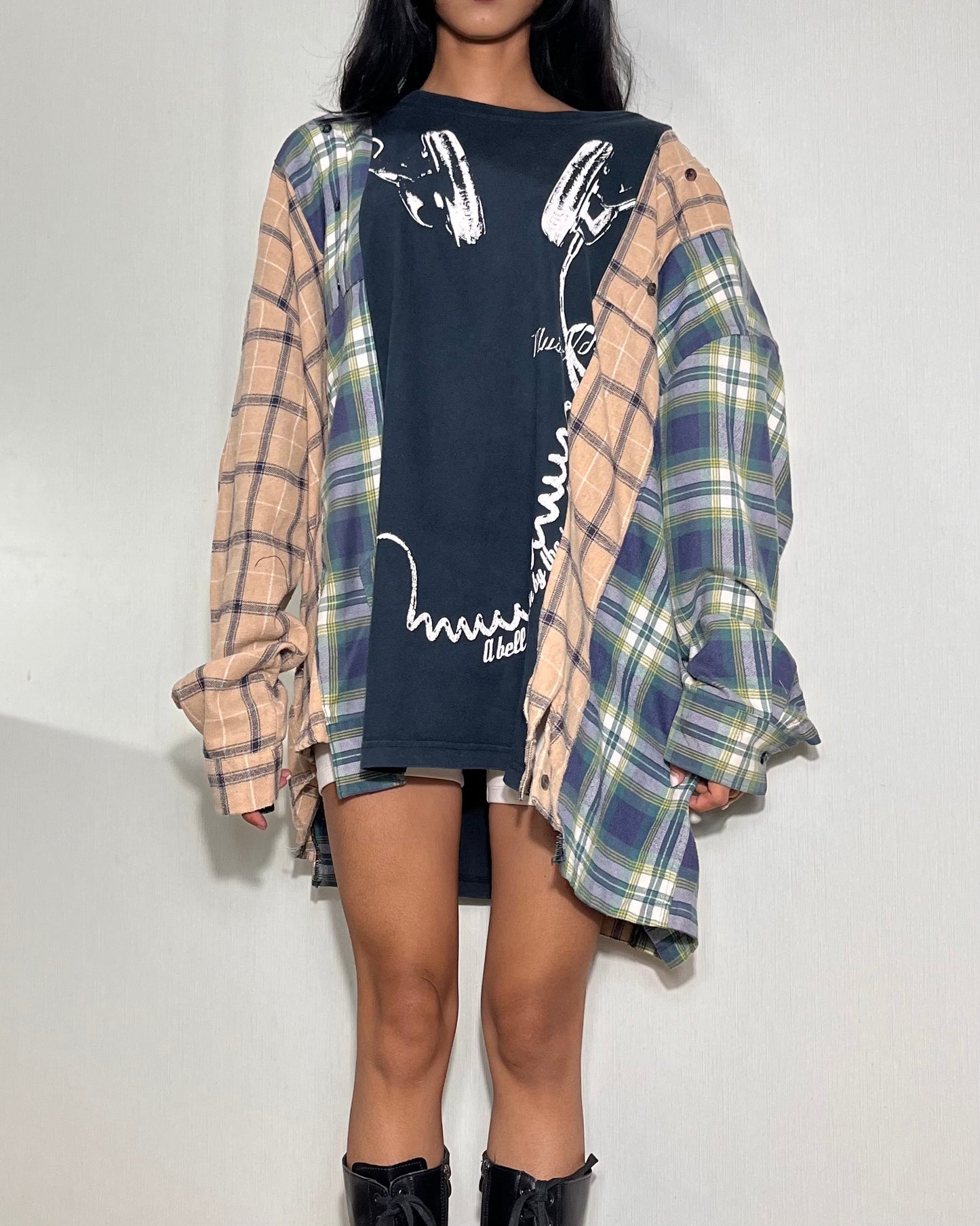 Deconstructed Flannel Shirt 003