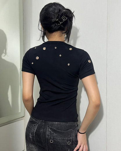 Eyelet Rib Top 003