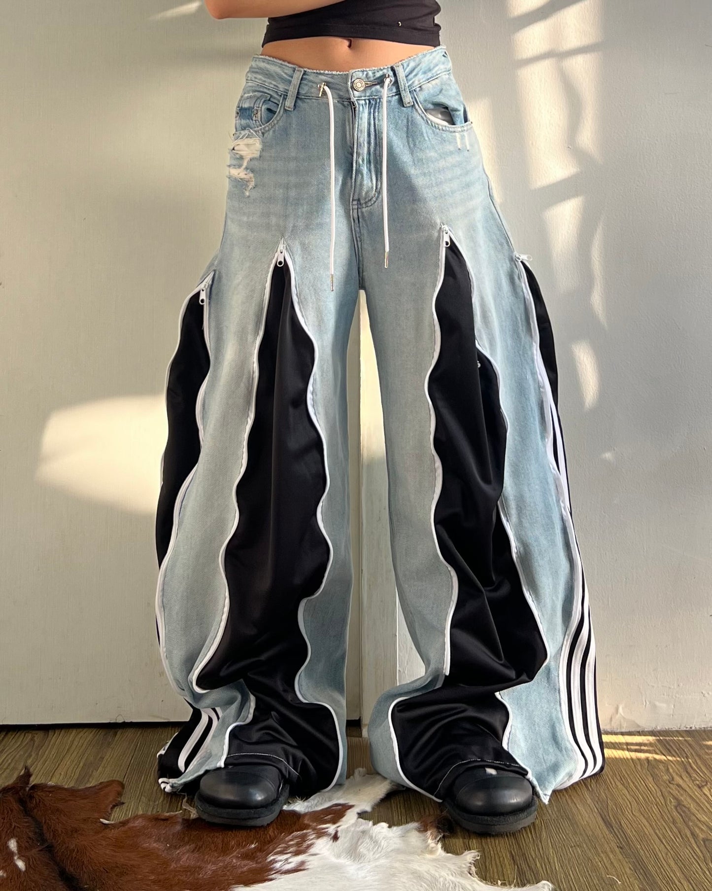 [BIG SIZE] Zipper Pants 0148