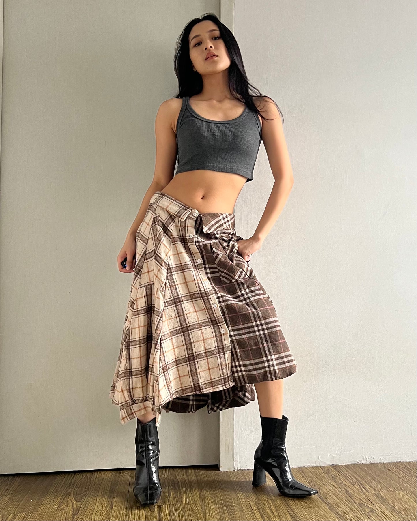 Button-Up Maxi Skirt 035