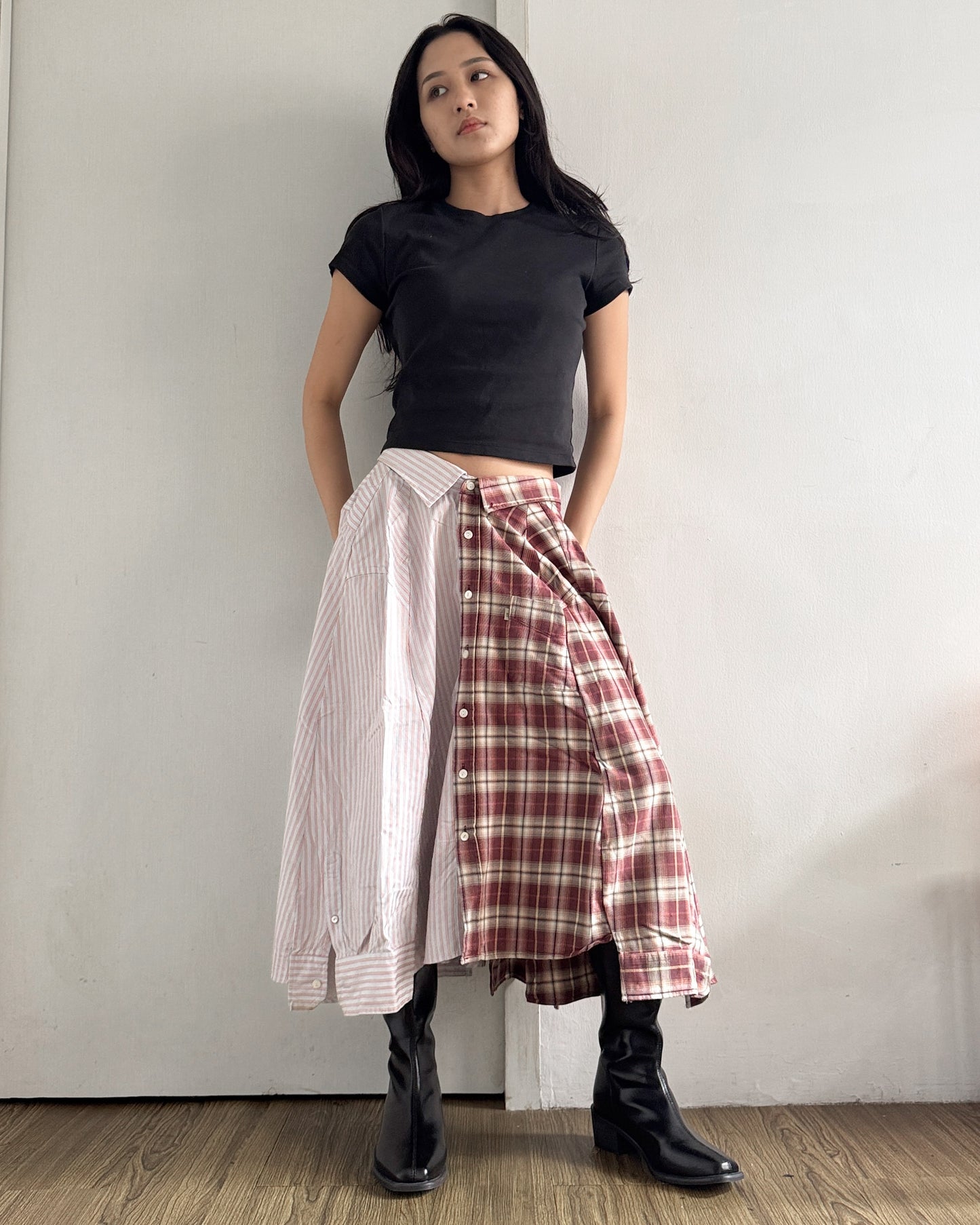 Button-up Maxi Skirt 061