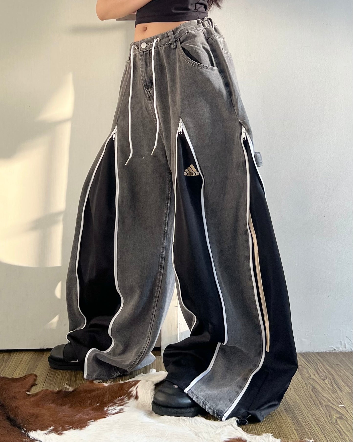 [BIG SIZE] Zipper Pants 0142