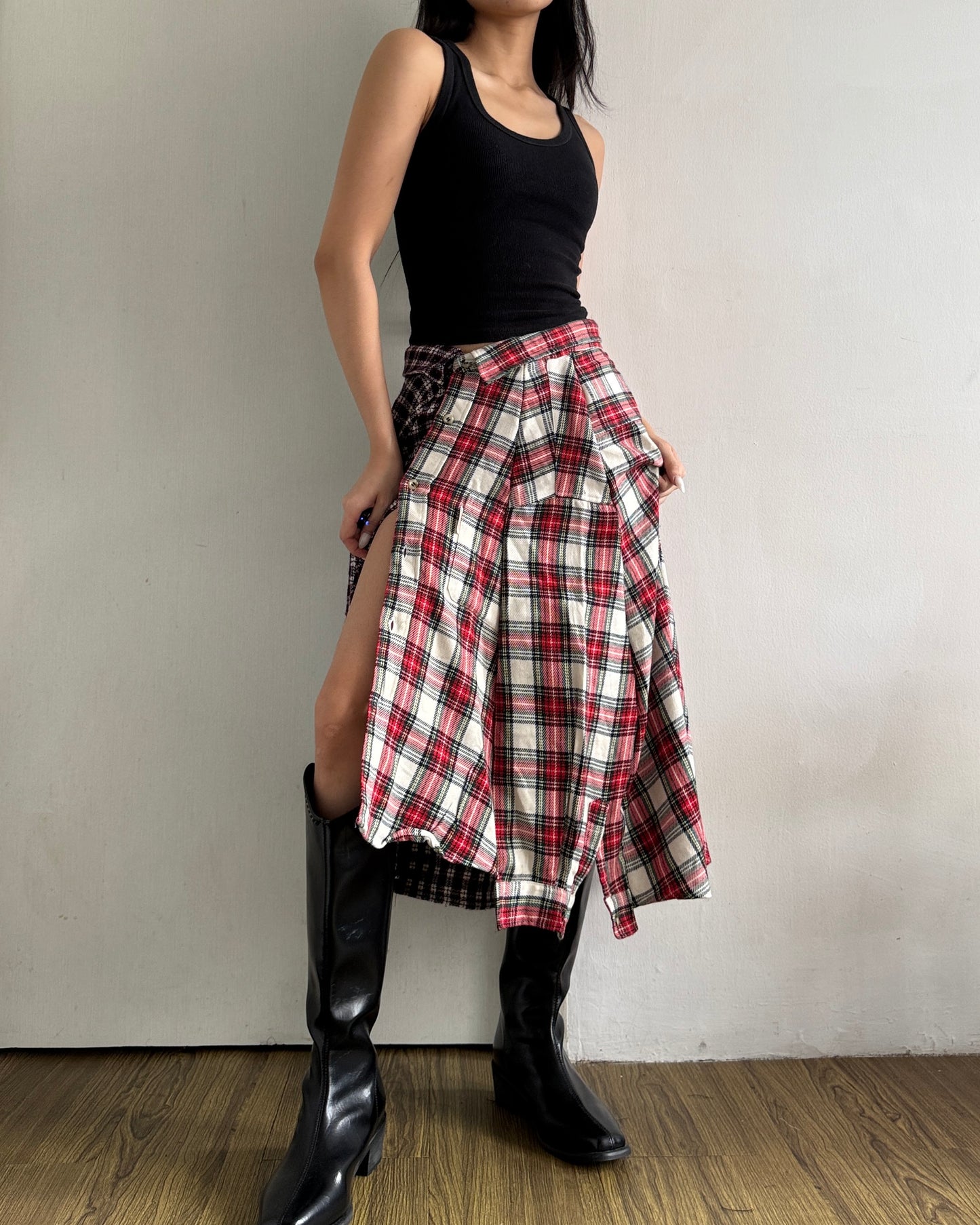 Button-Up Maxi Skirt 056