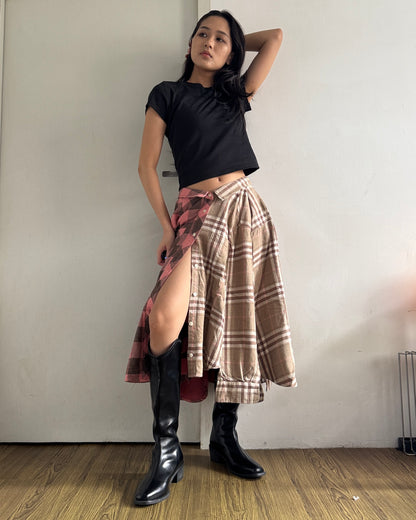 Button-Up Maxi Skirt 063