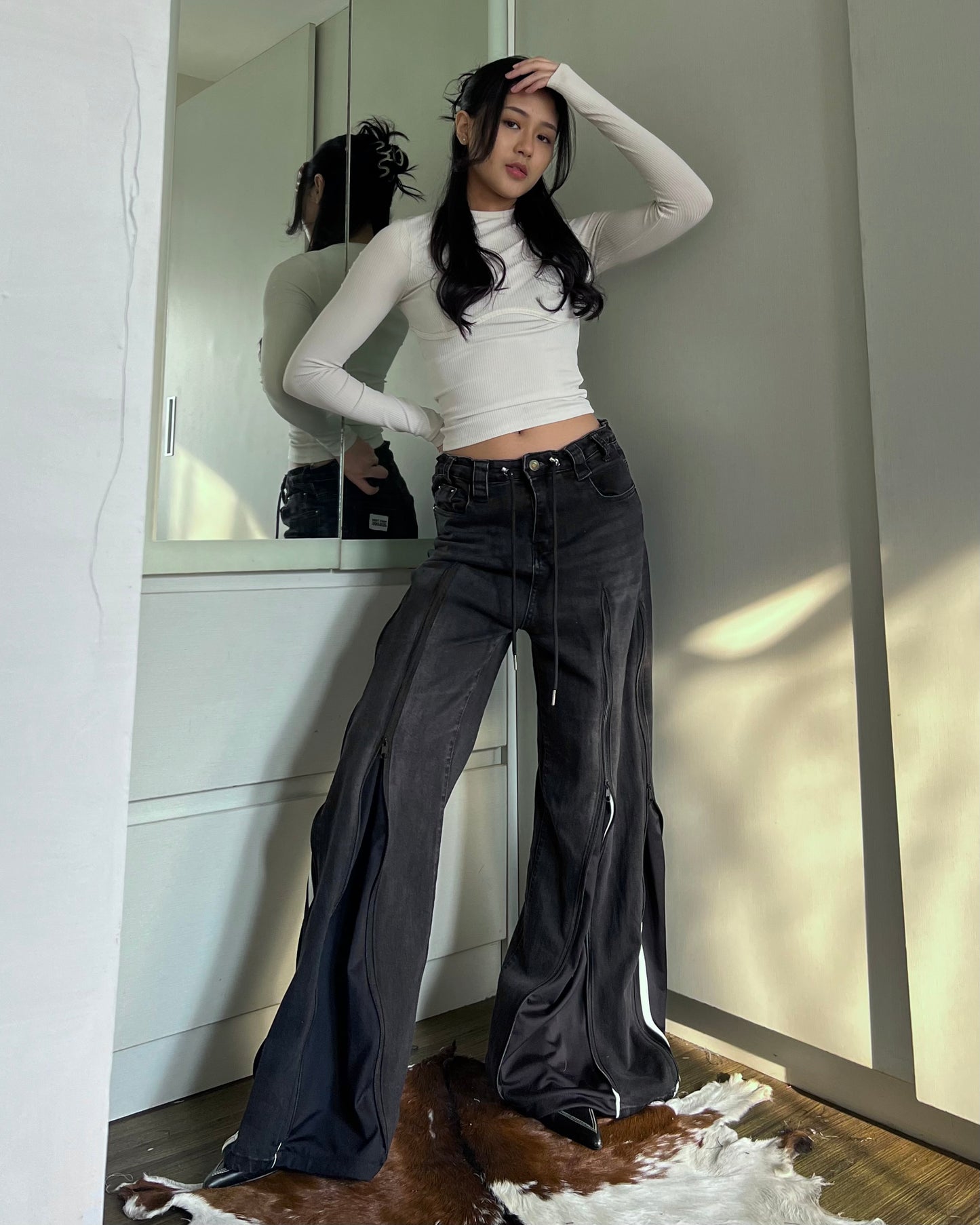 Zipper Pants 080