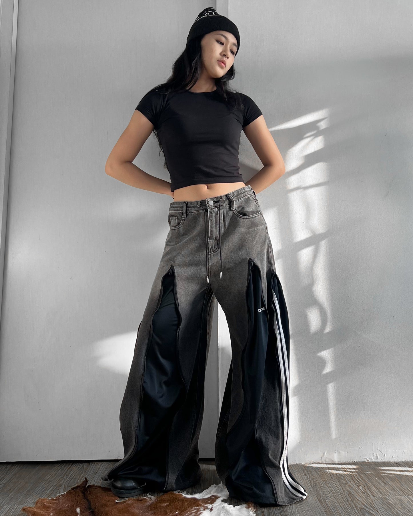 [BIG SIZE] Zipper Pants 0149