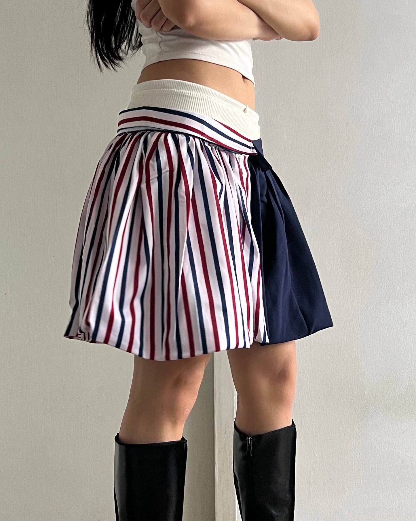 Button-up Balloon Skirt 002