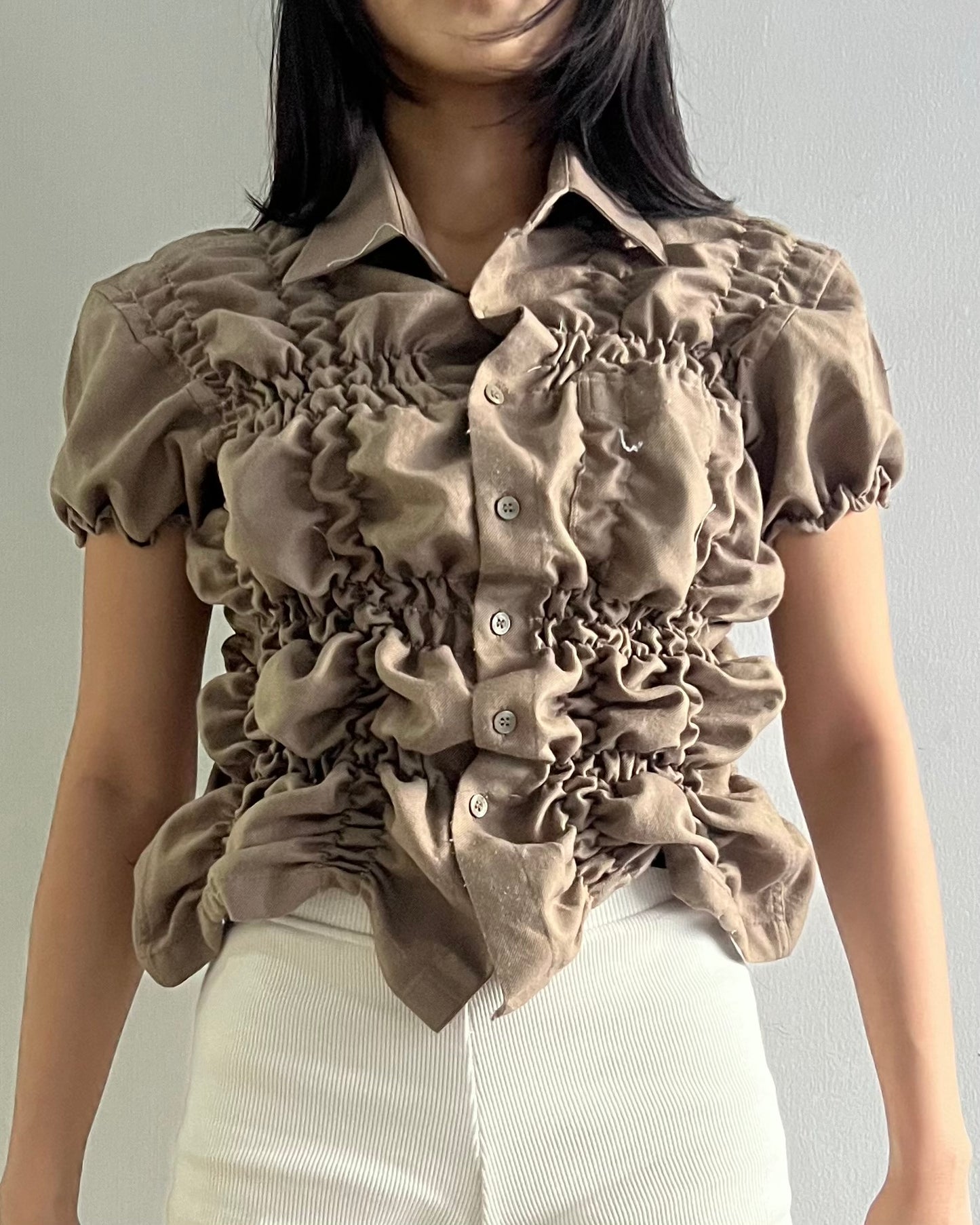 Ruched Shirt 015