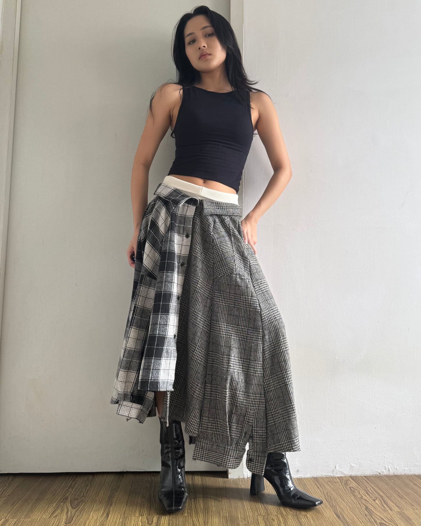 Button-up Maxi Skirt 048